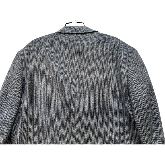 Lands End Mens Blazer Wool Blend Herringbone Pattern 2-Button Classic Fit Size 4 - Picture 11 of 13